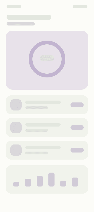 Placeholder screenshot of the weekly insights screen